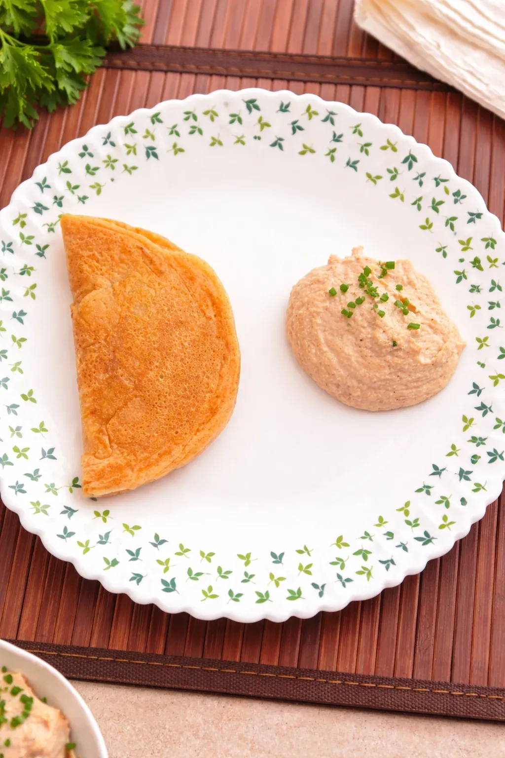 Adai Dosa with Aloo Stuffing & Peanut-Coconut Chutney