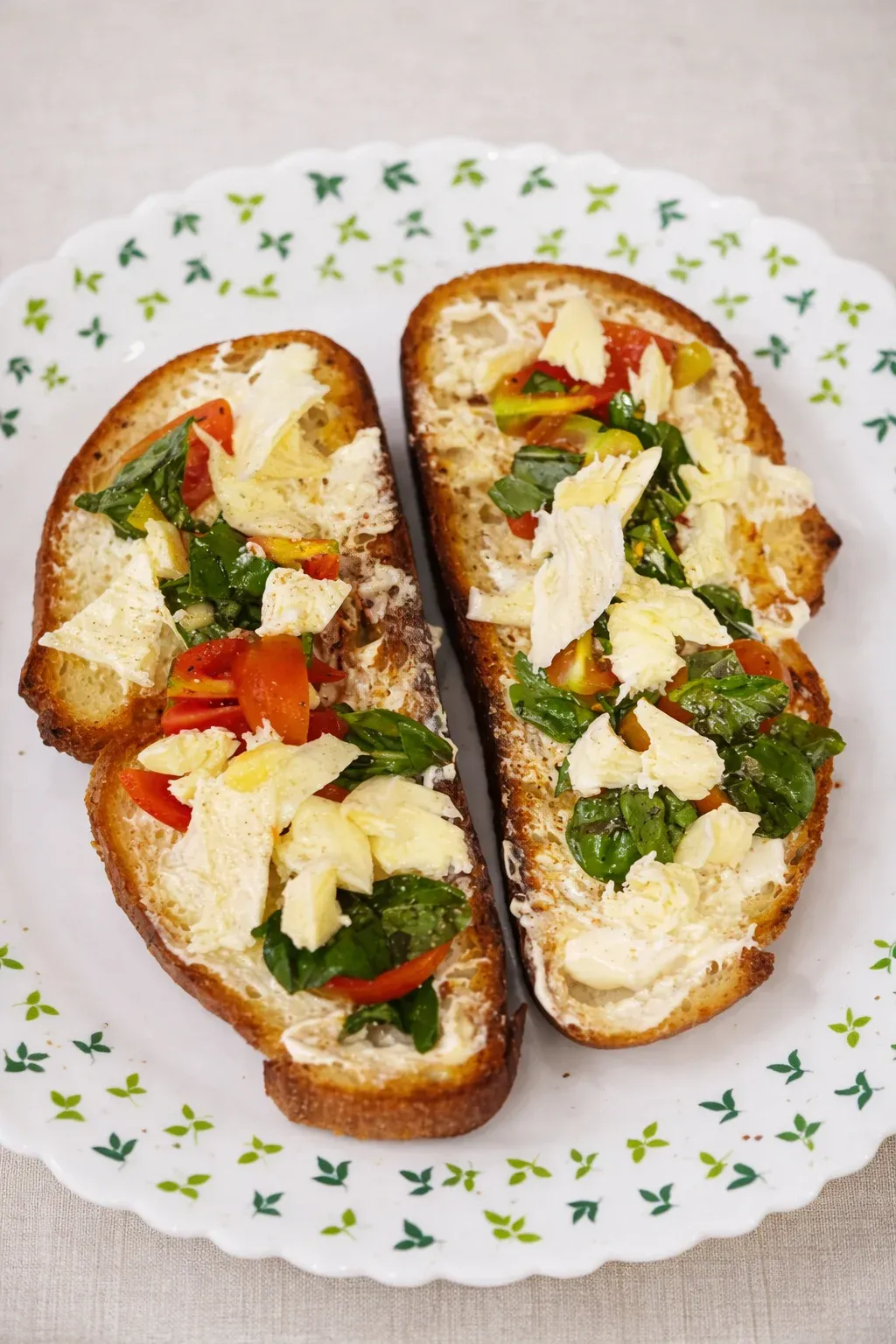 Burrata Garden Bliss Sourdough Toast
