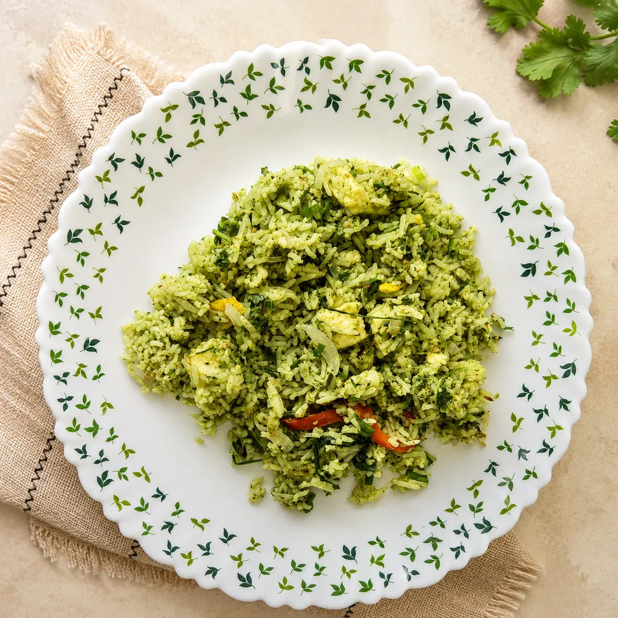 Paneer Thecha Fried Rice