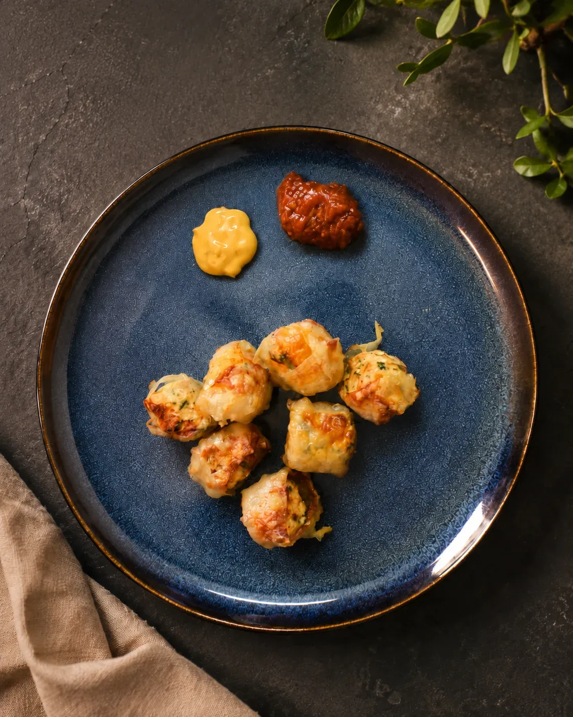 Crispy Schezwan Chicken Rice Paper Bites